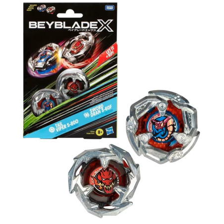 BEYBLADE X - Tail Viper 5-80O & Sword Dran 3-60F Dual PackFIGG0197ES0_1.jpg5010996259295