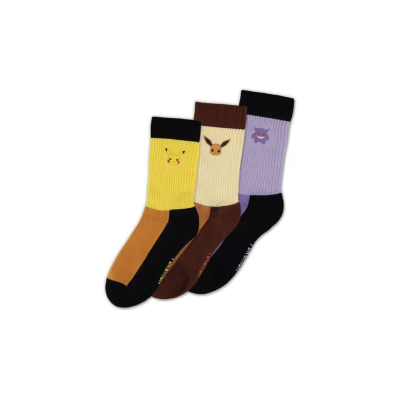 POKEMON - Trio Crew - Pack de 3 paires de chaussettes (T39-42)FIGCR883055POK_1.png8718526678451