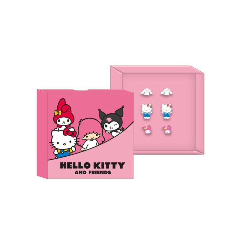HELLO KITTY & Friends - 3 Paires de Clous d'OreillesFIGHK50178_1.jpg8435507890847