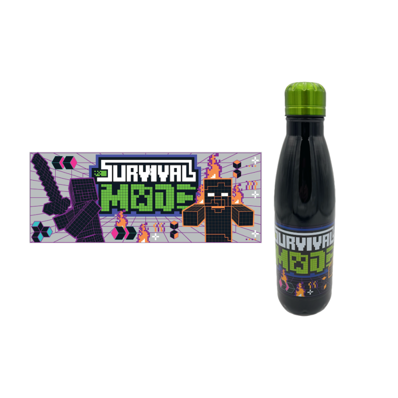 MINECRAFT - Survival Mode - Bouteille en Acier Inoxydable 780mlFIG56096417_1.png8412497964178