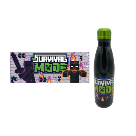 MINECRAFT - Survival Mode - Bouteille en Acier Inoxydable 780mlFIG56096417_1.png8412497964178