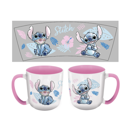 STITCH - Watercolor Rose - Mug Elite Intérieur Coloré - 384mlFIGSTOR56096416_1.png8412497964161