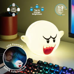 SUPER MARIO - Boo - Lampe en Silicone Rechargeable 15cmFIGPP13137NN_1.png5056577733525