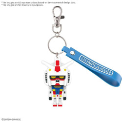 GUNDAM - GUNPLA-KUN - 3D Rubber Mascot KeychainFIGMK68384_1.jpg4573102683847