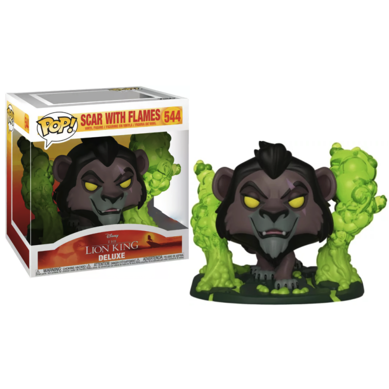 LE ROI LION - POP Deluxe NÂ° 544 - Scar avec flammes avec ChaseFIGFUN38929_1.png889698389297