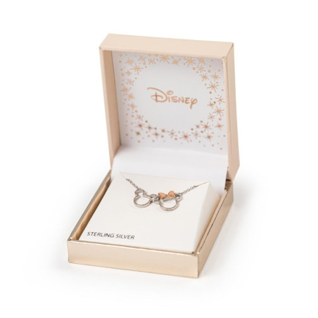 MICKEY & MINNIE - Collier en Laiton Plaqué Argent & Rose DoréFIGNF00287TL18PH_1.jpg887746807533