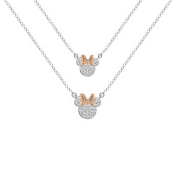 MINNIE - Set Maman & Fille - 2 Colliers Shiny en Laiton Plaqué ArgentFIGSF00486TZWLPH_2.jpg887746821607
