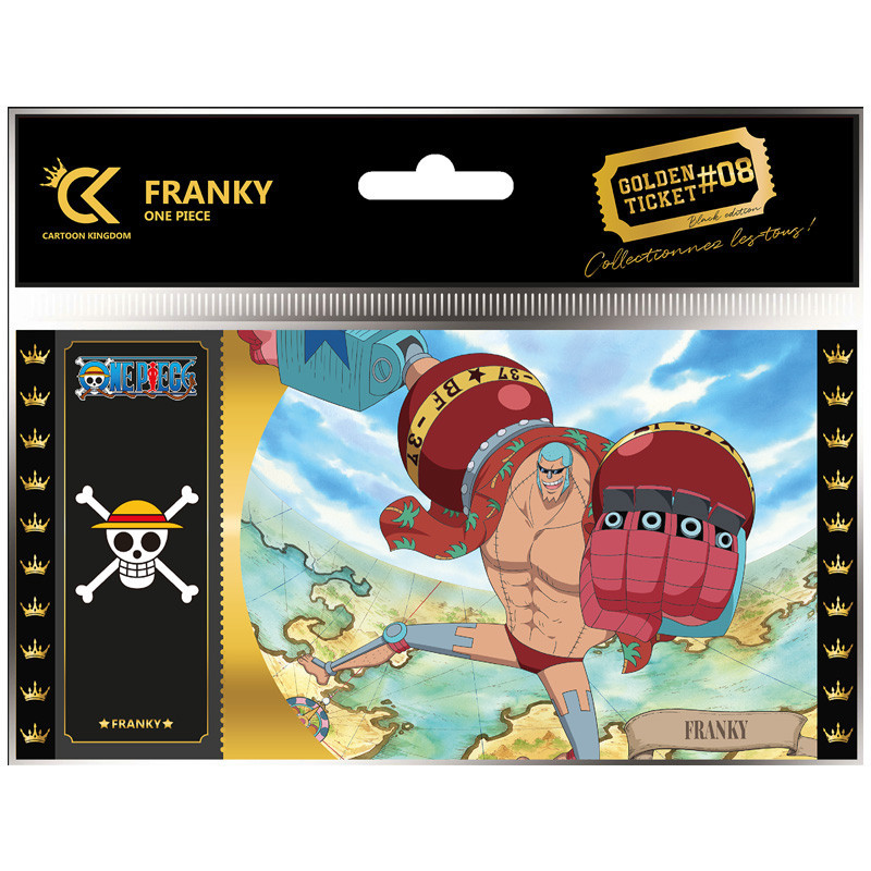 Cartoon kingdom one piece black ticket franky x10 - black ticketCKOP08B.jpg3760375863002