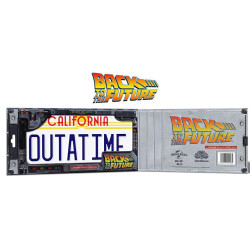 RETOUR VERS LE FUTUR - Plaque Minéralogique 'Outatime' - Réplique 1/1FIGDOCO95128_4.jpg8437017951285