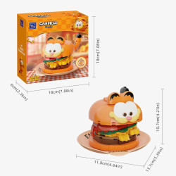 Diorama pantasy garfield foodie series hamburger 11cmPTY86805B.jpg6973817322280