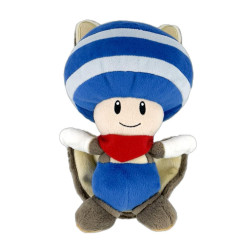 SUPER MARIO - Flying Squirrel Blue Toad - Peluche 21cmFIGPELNINSMFLYSQUBLU_1.jpg3760421780017