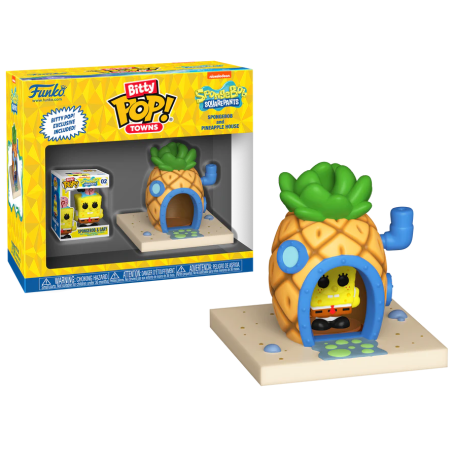 BOB L'EPONGE - Bitty Pop Town - Bob l'éponge et maison ananasFIGFUN83638_1.png889698836388