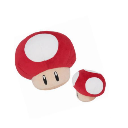 SUPER MARIO - Super Champignon - Peluche 16cmFIGPELNINSMSCP16_1.png3760259935399