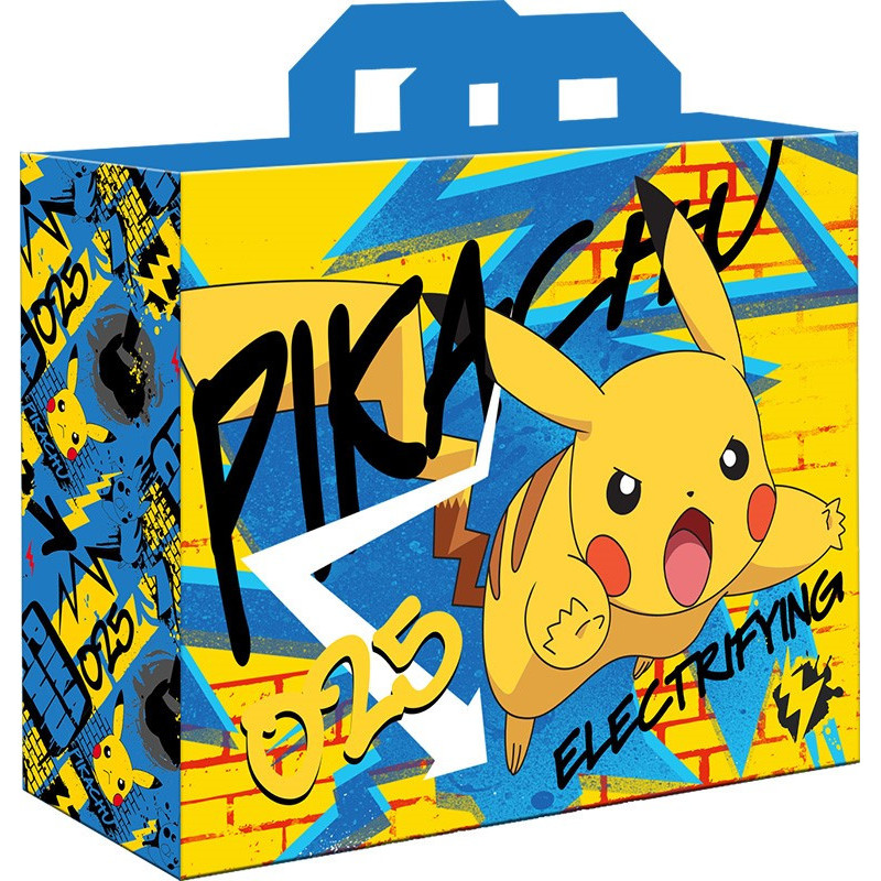 Sac tissu / cabas tote bag danneels pokemon pp 45x40x20cm 25pcs pikachuSPP70013.jpg3700891700139