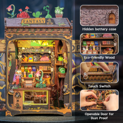 MINIATURE HOUSE -DIY-Magasin de Plantes Féériques -146pc+Eclairage LEDMODCWGA203_5.png3700913037069