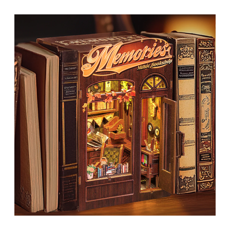 BOOK NOOK KIT - DIY- Libraire Musicale Memories - 136pc +Eclairage LEDMODCSD04_1.png3700913037038