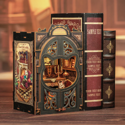 BOOK NOOK KIT - DIY - Le Cabinet du Comte Cat - 108pc + Eclairage LEDMODCSD03_1.png3700913037021