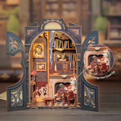 BOOK NOOK KIT - DIY - Le Cabinet du Comte Cat - 108pc + Eclairage LEDMODCSD03_3.png3700913037021