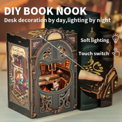 BOOK NOOK KIT - DIY - Le Cabinet du Comte Cat - 108pc + Eclairage LEDMODCSD03_5.png3700913037021