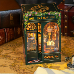 BOOK NOOK KIT - DIY - Librairie du Hibou - 139pc + Eclairage LEDMODCSD02_1.png3700913037014
