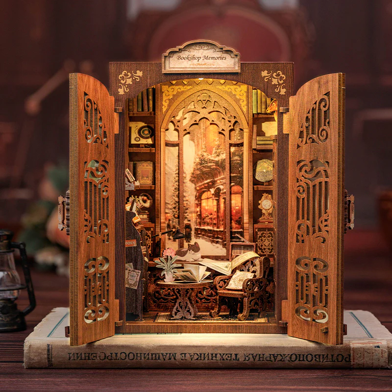 BOOK NOOK KIT - DIY - Librairie des Mémoires - 127pc + Eclairage LEDMODCSD01_1.png3700913037007