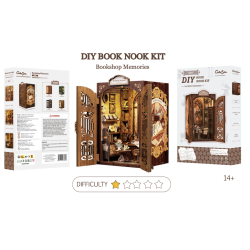 BOOK NOOK KIT - DIY - Librairie des Mémoires - 127pc + Eclairage LEDMODCSD01_2.png3700913037007