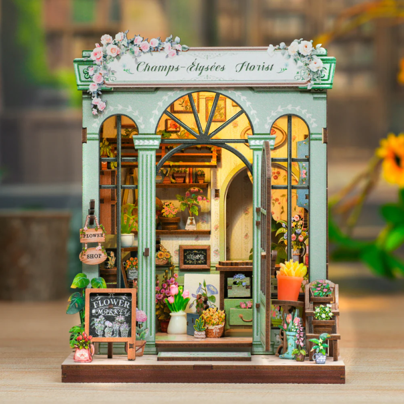 MINIATURE HOUSE - DIY -Fleuriste Champs-Elysées -199pc + Eclairage LEDMODCWGC201_1.png3700913037083
