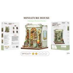 MINIATURE HOUSE - DIY -Fleuriste Champs-Elysées -199pc + Eclairage LEDMODCWGC201_2.png3700913037083