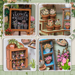 MINIATURE HOUSE - DIY -Fleuriste Champs-Elysées -199pc + Eclairage LEDMODCWGC201_4.png3700913037083
