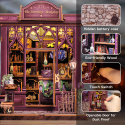 MINIATURE HOUSE - DIY - Librairie Astrologie - 155pc + Eclairage LEDMODCWGC202_3.png3700913037090