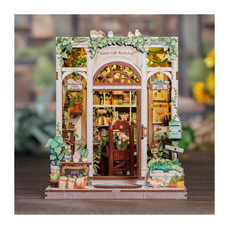 MINIATURE HOUSE - DIY - Librairie Vie Verte - 196pc + Eclairage LEDMODCWGC203_1.png3700913037106
