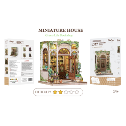 MINIATURE HOUSE - DIY - Librairie Vie Verte - 196pc + Eclairage LEDMODCWGC203_2.png3700913037106