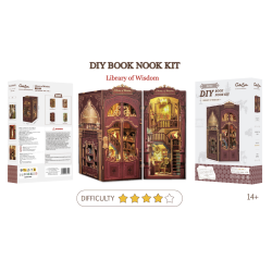 BOOK NOOK KIT - DIY - Librairie de la Sagesse - 281pc + Eclairage LEDMODDC03_2.png3700913037120