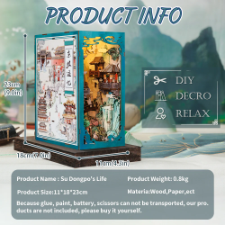 BOOK NOOK KIT - DIY - La Vie de Su Dongpo - 280pc + Eclairage LEDMODEK01_5.png3700913037205