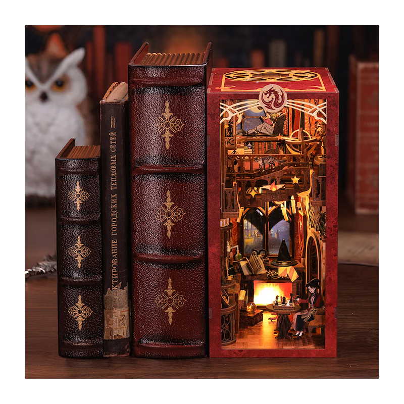 BOOK NOOK KIT - DIY - Salle Commune Flà¢me - 226pc + Eclairage LEDMODRK01_1.png3700913037168