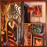 BOOK NOOK KIT - DIY - Salle Commune Flà¢me - 226pc + Eclairage LEDMODRK01_4.png3700913037168