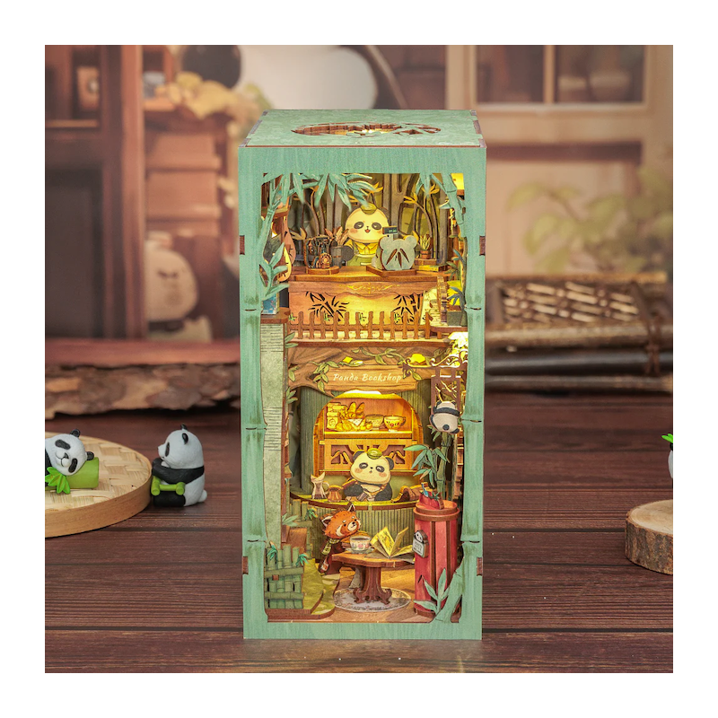BOOK NOOK KIT - DIY - La Librairie Panda - 244pc + Eclairage LEDMODDY02_1.png3700913037144