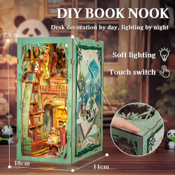 BOOK NOOK KIT - DIY - La Librairie Panda - 244pc + Eclairage LEDMODDY02_5.png3700913037144