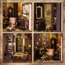 BOOK NOOK KIT - DIY - Agence du Détective Rose - 322pc +Eclairage LEDMODSZ02_5.png3700913037236