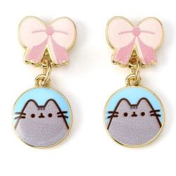 PUSHEEN - Noeud - Boucles d'Oreilles PendantesFIGPTCE0105_2.jpg5055583453342