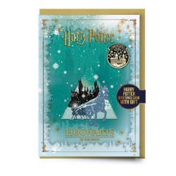 HARRY POTTER - Poudlard sous la Neige - Carte de Voeux avec Pin'sHPGC0511_1.jpg5055583460234