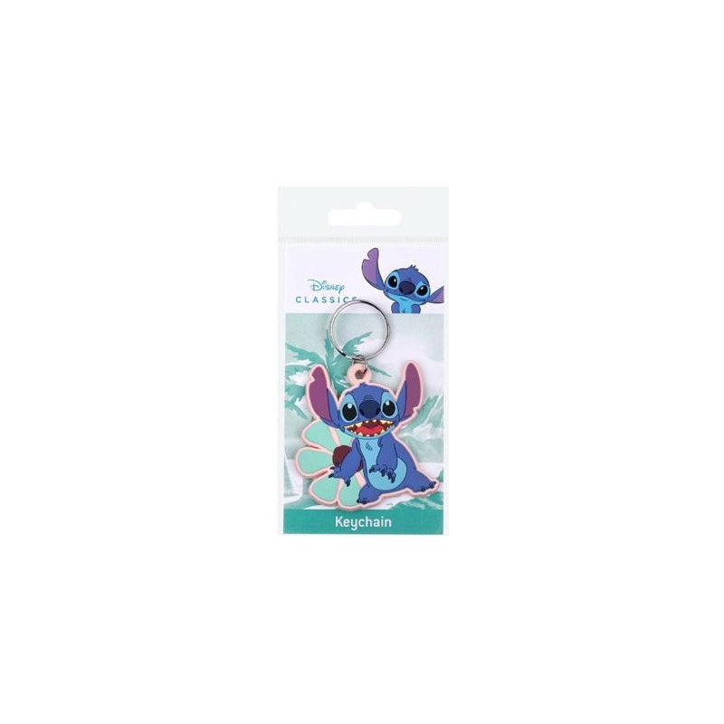 STITCH - Fleur Hawaà¯enne - Porte-clés en CaoutchouRK39340C_1.jpg5050293393407