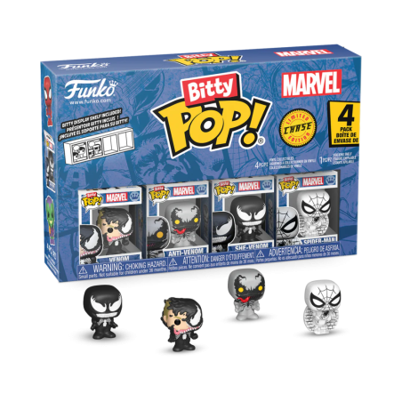 SPIDER-MAN - Bitty Pop 4 Pack 2.5cm - VenomFIGFUN85703_1.png889698857031