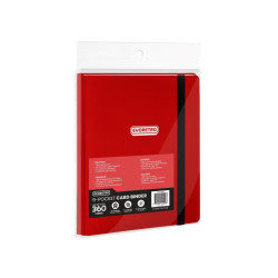 EVORETRO - Classeur cartes rég. 9 poches 360 cartes a/ élastique RougeFIGEVO4104_2.jpg3701492104104