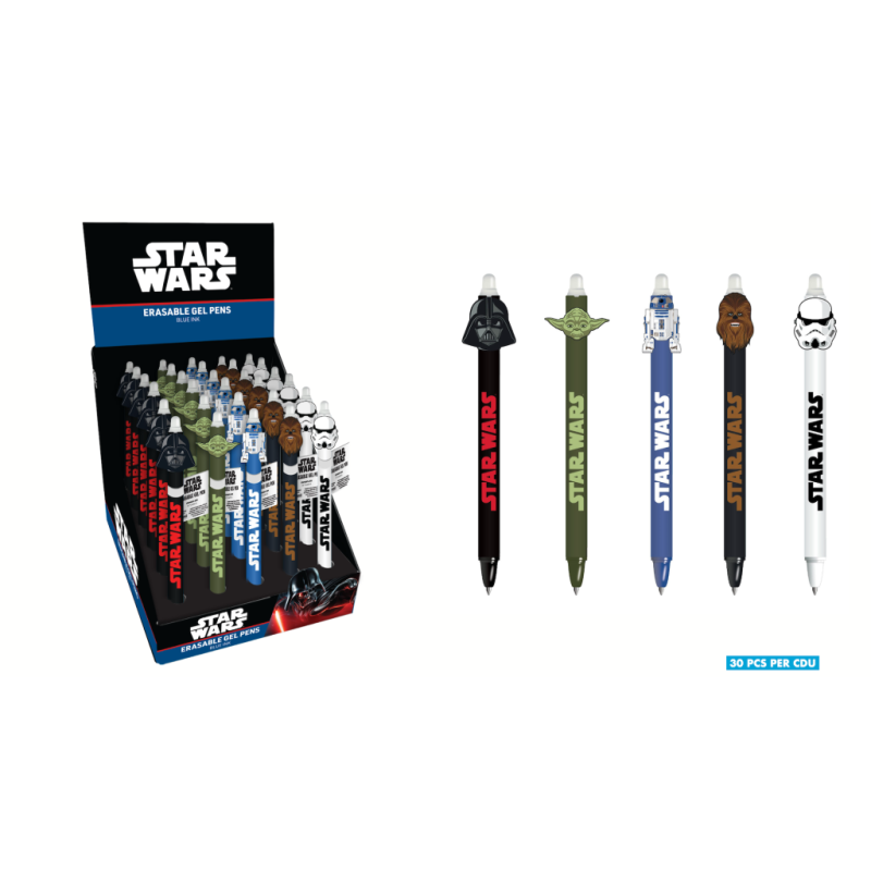 STAR WARS - Stylo à  Gel Effaà§able +Head Topper (Display de 30pcs)SR2404718_1.png5063457047689