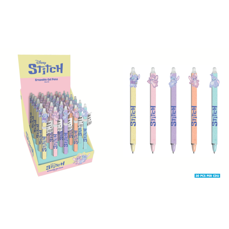 STITCH & ANGEL - Stylo à  Gel Effaà§able +Head Topper (Display de 30pcs)SR2404547_1.png5063457045975