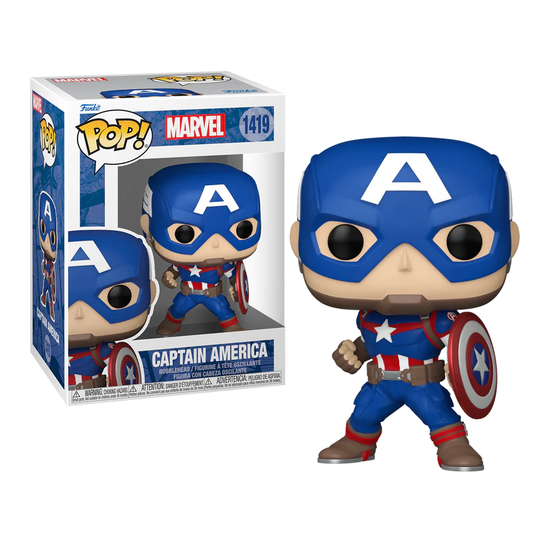 MARVEL NEW CLASSICS - POP Marvel NÂ° 1419 - Captain AmericaFIGFUN82497_1.png889698824972