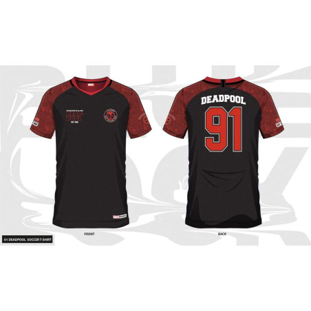 MARVEL - Deadpool 91 - Maillot de Foot Homme (M)FIGMMAFT002BK_1.jpg3664794775154