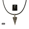STAR WARS - Men's Stainless Steel Star Destroyer Pendant Black LeatherFIGSWSDPNK031_2.jpg642415295680