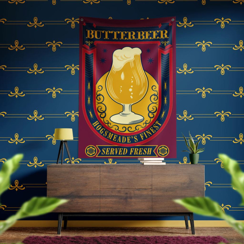 HARRY POTTER - Biëre au Beurre - Banner Murale '125 x 85 cm'FIGZ-HP74_2.jpg5060948290890